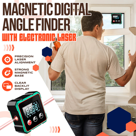 2025 Hot Sale 50% OFF💥Magnetic Digital Angle Finder with Electronic Laser