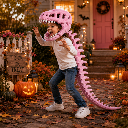 3D Dinosaur Skeleton Costume – Wearable T-Rex Fossil Halloween Costume