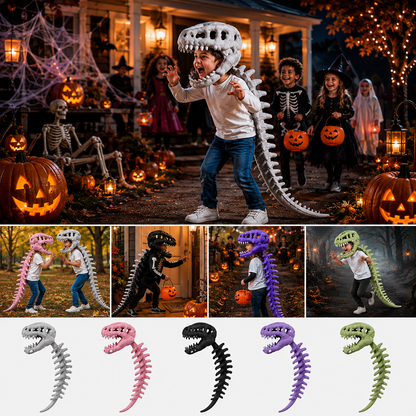 3D Dinosaur Skeleton Costume – Wearable T-Rex Fossil Halloween Costume