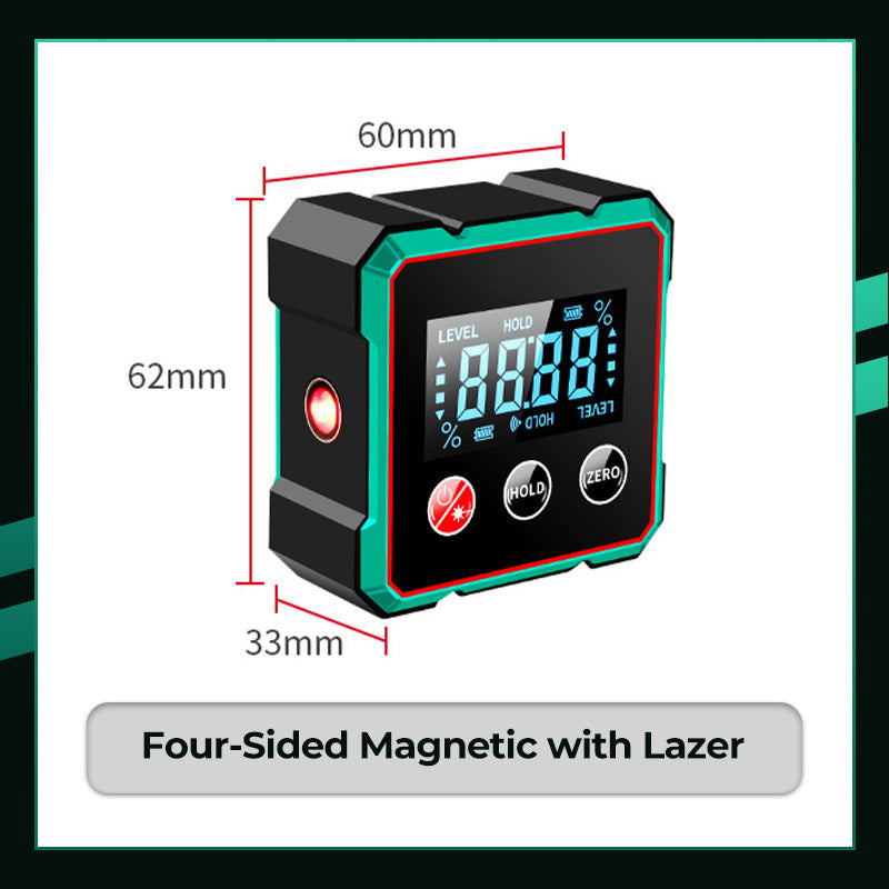 2025 Hot Sale 50% OFF💥Magnetic Digital Angle Finder with Electronic Laser