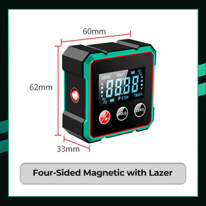 2025 Hot Sale 50% OFF💥Magnetic Digital Angle Finder with Electronic Laser