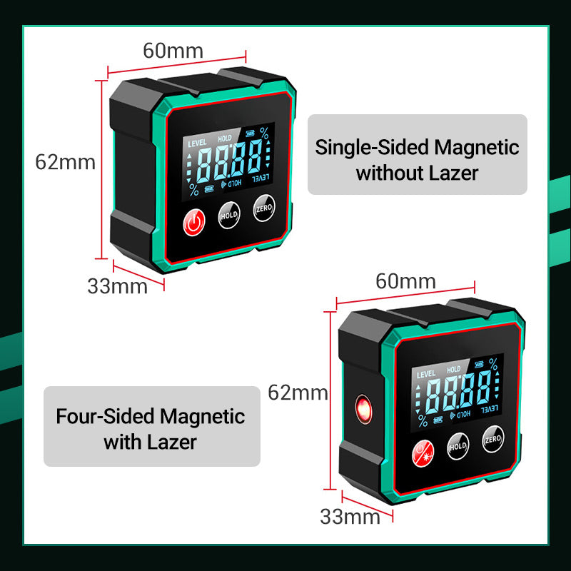 2025 Hot Sale 50% OFF💥Magnetic Digital Angle Finder with Electronic Laser