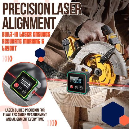 2025 Hot Sale 50% OFF💥Magnetic Digital Angle Finder with Electronic Laser
