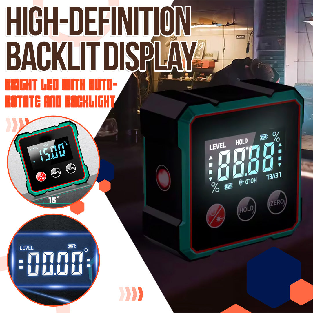 2025 Hot Sale 50% OFF💥Magnetic Digital Angle Finder with Electronic Laser