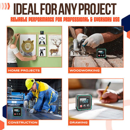 2025 Hot Sale 50% OFF💥Magnetic Digital Angle Finder with Electronic Laser