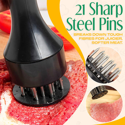 21-Needle Meat Tenderizer – Steakhouse Results at Home