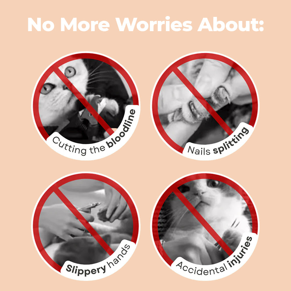 2-in-1 Pet Nail Trimmer Grinder with LED Light – No More Fear When Trimming Your Pet’s Nails